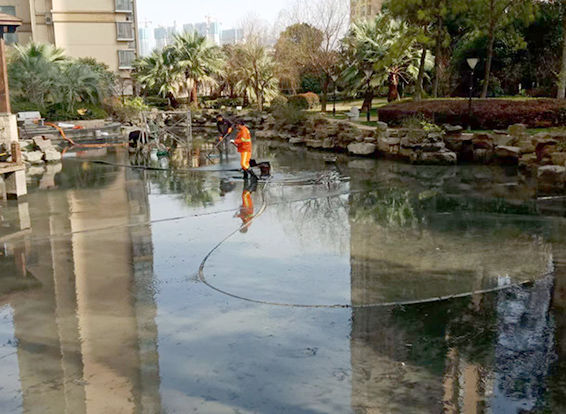 恩施景观池淤泥清理